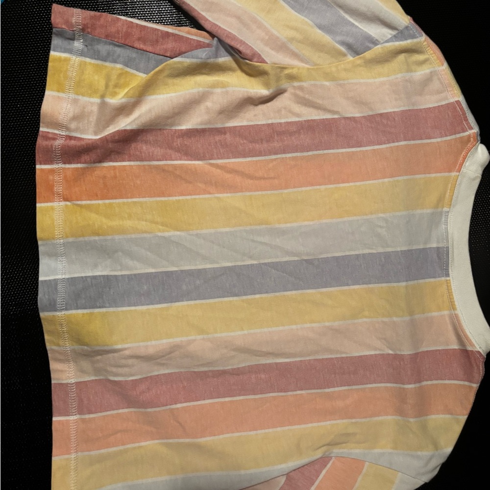 Pastel Rainbow Nike Crop Top Tee - Picture 4 of 4